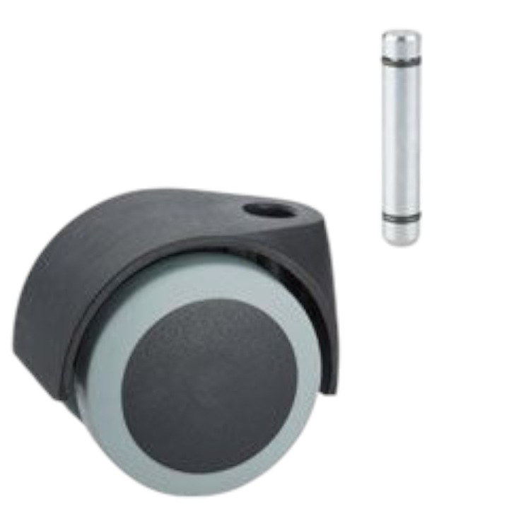 Bútorkerék, Dörner + Helmer, D50mm, TPE, 40 kg