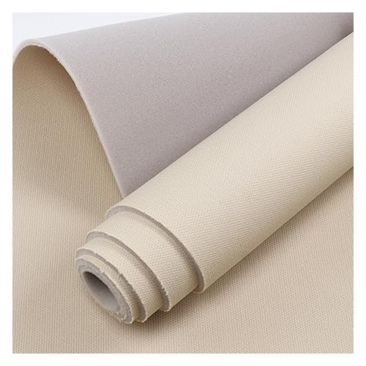 Material plafon auto, textil cu spate buretat, Bej, 100 x 150 cm, 1 metru liniar