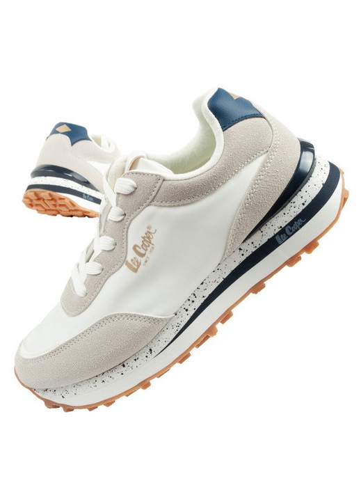 Дамски бели удобни маратонки Lee Cooper от мемори пяна [LCW-25-03-3365L], Бял