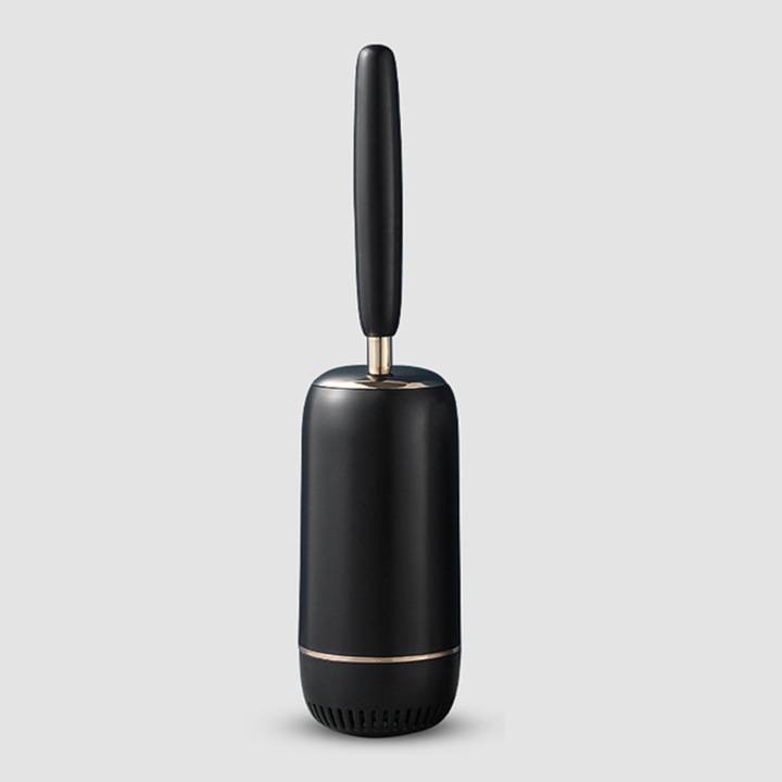 Силиконова тоалетна и четка за тоалетна, 360°, Premium, Simply Joy®, с капак и дръжка, ергономична със защита, без прокапване, с гъвкав монтаж на стена или под, елегантно и практично решение за всяка баня, черна