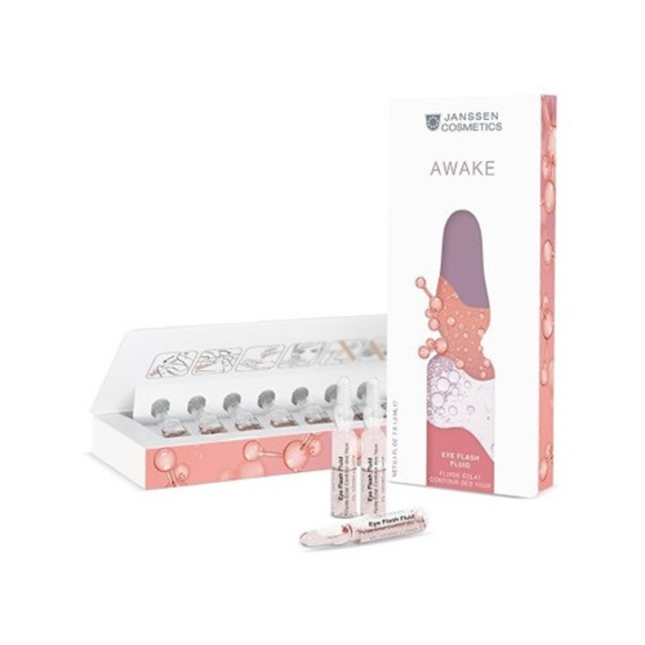 Ser antirid contur ochi Janssen, 7 fiole x 1.5ml, acid hialuronic, complex de peptide