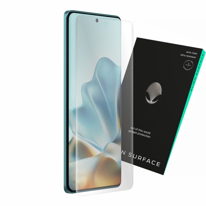 Védőfólia, kompatibilis a Motorola Edge 60 Fusion készülékkel, tokbarát kijelzővédelem, Alien Surface