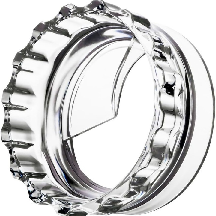 Диспенсър за кафе, Нивелир, Kynetic®, Пръстен за събиране на прах от мока, въртящ се, съвместим с мока Bialetti, Среден, 72 мм