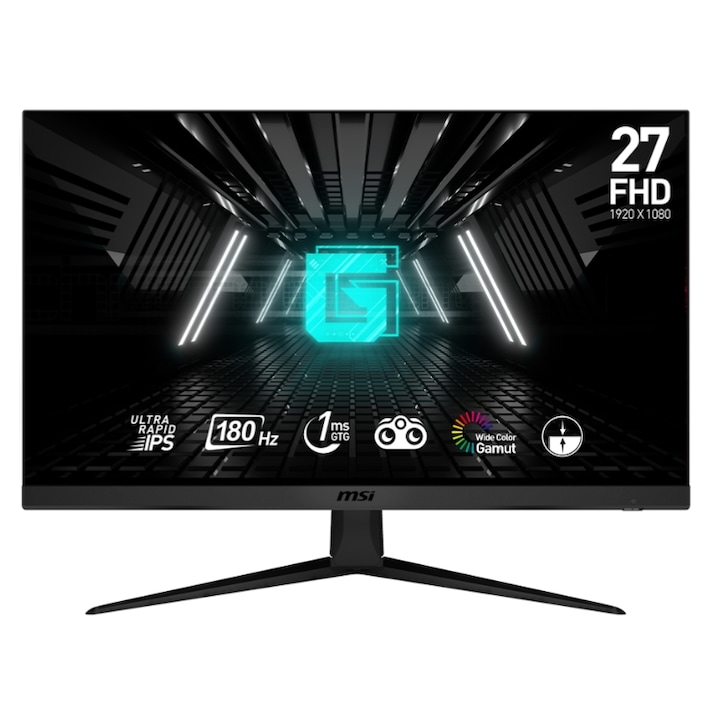 MSI 27" G2712F Ultra Gyors Játékmonitor IPS LED, Full HD 1920 x 1080, HDMI, DisplayPort, 180 Hz, 1 ms Fekete