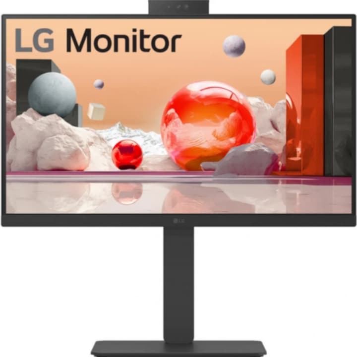 LG 23,8" 24BA850-B IPS LED monitor, Full HD 1920 x 1080, HDMI, DisplayPort, hangszórók, Pivot fekete