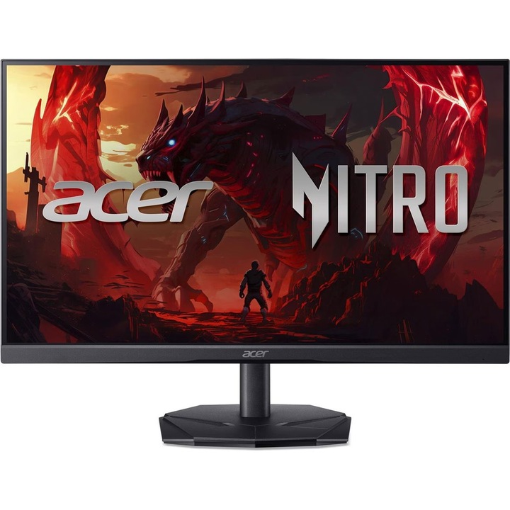 ACER Nitro KG251QP monitor, 25" VA LED, 180Hz, AMD FreeSync Premium, HDR10, E energiaosztály, fekete