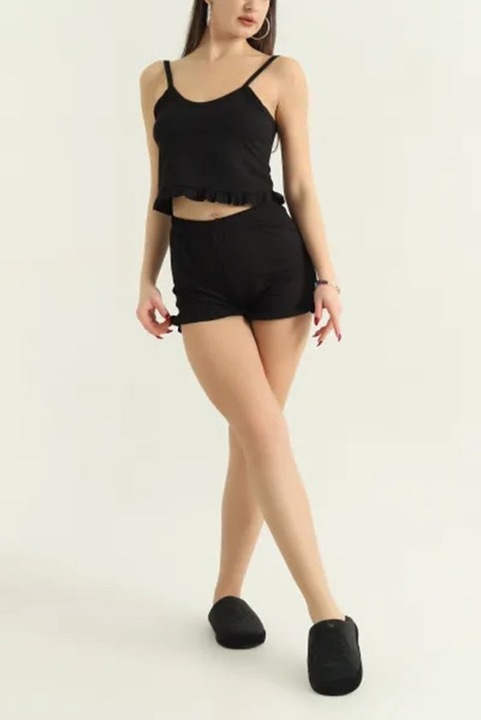 Compleu doua piese, Negru