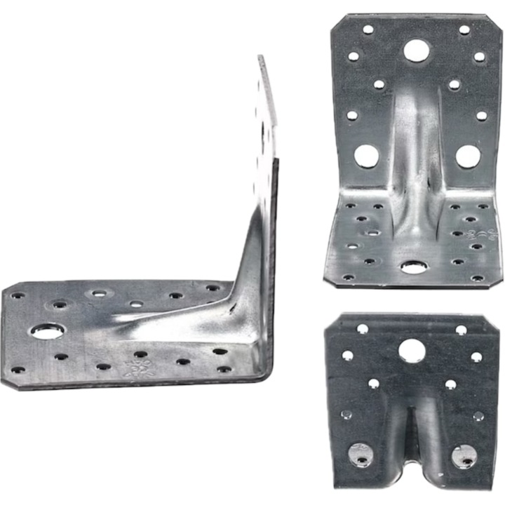 Set 10 buc - coltar metalic ranforsat 105*105*90*2mm