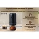 Rasnita cafea Electrica STARYS®, 40 nivele Granulatie Reglabila, Incarcare USB, Husa Protectie, Lingura Dozaj, Perie Curatare + CADOU, Negru