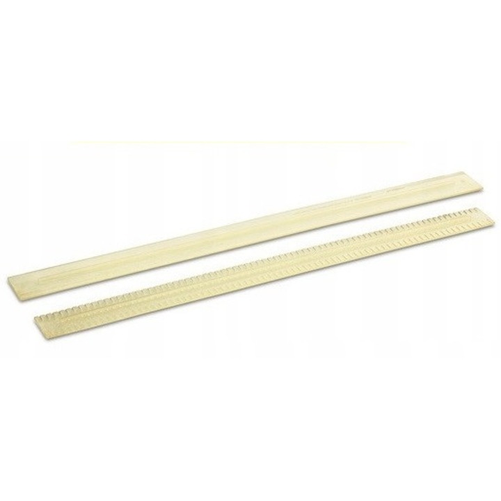 Benzi de cauciuc poliuretan Karcher 790mm, set 2 buc, transparent, rezistente la ulei, canelate