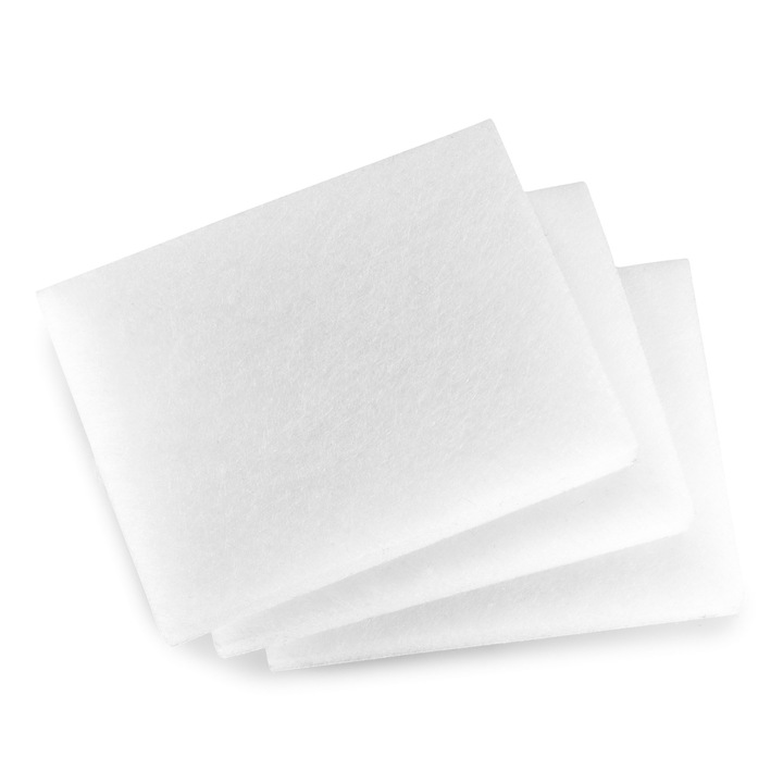 Set filtru de protectie motor pentru aspiratoare Karcher, 3 bucati, alb, 100x100x20mm