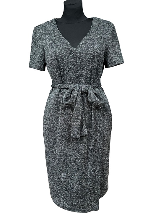 Rochie lunga pana la genunchi, confortabila, eleganta, durabila, neagra, 42, 42 EU