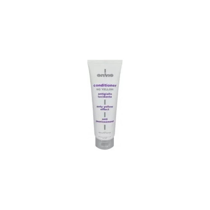 Balsam de par Envie No Yellow 250ml, pentru par blond, neutralizeaza nuantele galbene, confera reflexe reci