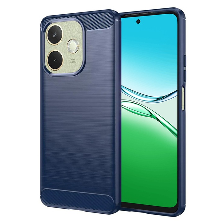 Husa pentru Oppo A5 Pro 4G / A5 Pro 5G tpu carbon navy