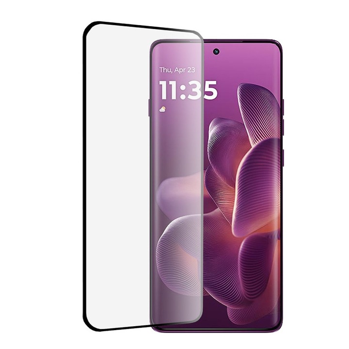 Стъклено фолио за Motorola Edge 60 Pro 111d с пълно покритие / пълно лепило, закалено стъкло - прозрачно