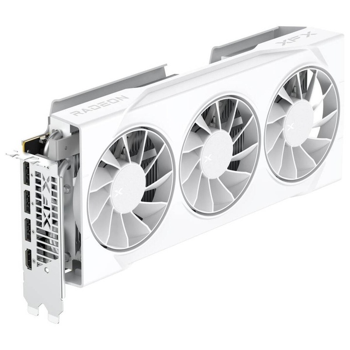 Placa Video XFX Radeon RX 9070 Swift White 16GB OC GDDR6, 3 ventilatoare