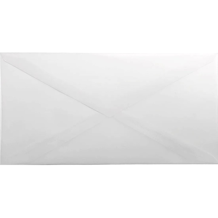 Комплект декоративни пликове, Netuno, Aster Tracing, DL, 110x220 мм, индиго хартия, делта закопчаване, 112 г, прозрачни, 25 бр.