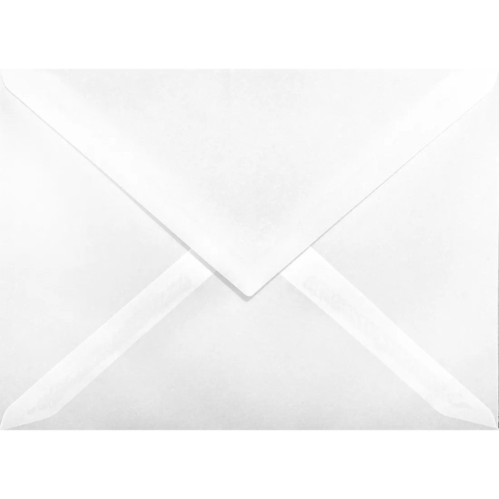 Комплект декоративни пликове, Netuno, Aster Tracing, C5, 162x229 мм, индиго хартия, делта закопчаване, 112 г, прозрачни, 100 бр.