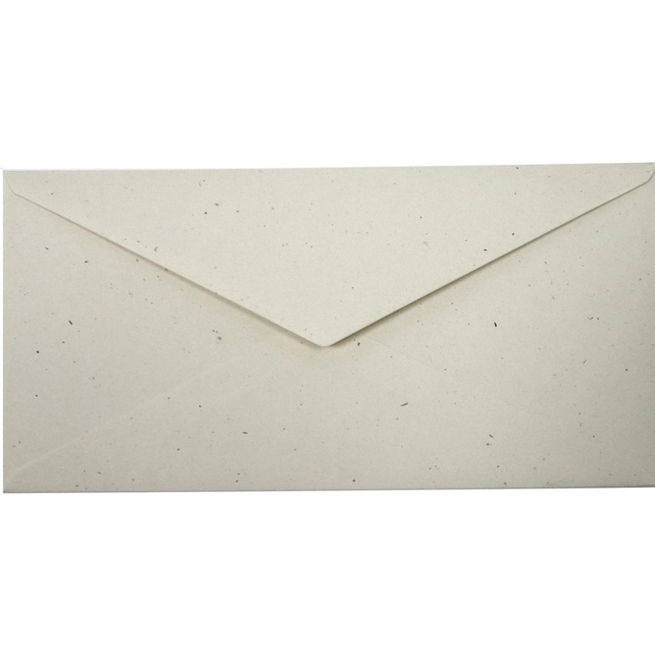 Комплект декоративни пликове, Netuno, Flora, DL, 110x220 мм, екологични, делта закопчаване, 130 г, екрю, 25 бр.