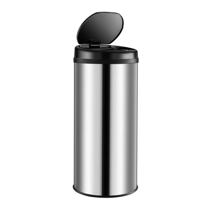 Cos de gunoi cu senzor, Monzana, inox, 30 l, Argintiu