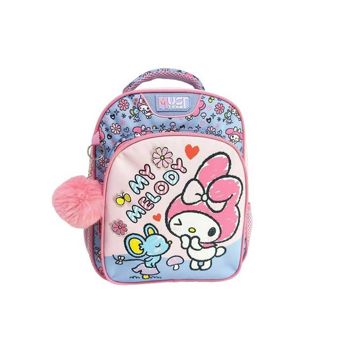 Ghiozdan gradinita, 2 compartimente, 37x10x31 cm, My Melody Mouse, MUST TEAM