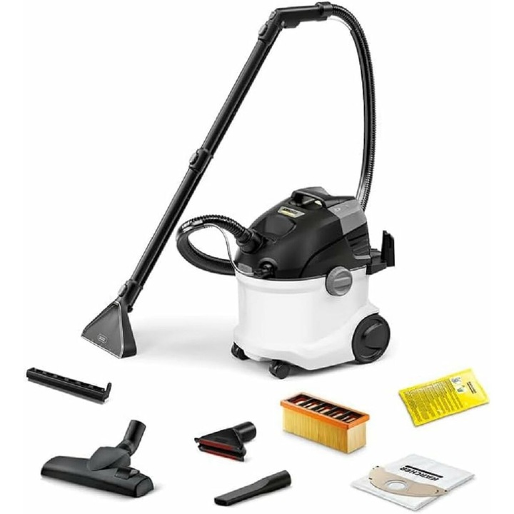 Прахосмукачка Karcher SE5, бяла, с обем 4 литра