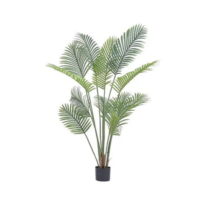 Палма от бетел, 10 листа, PE материал, 1, 5 м 2 бр., реалистично изкуствено растение
