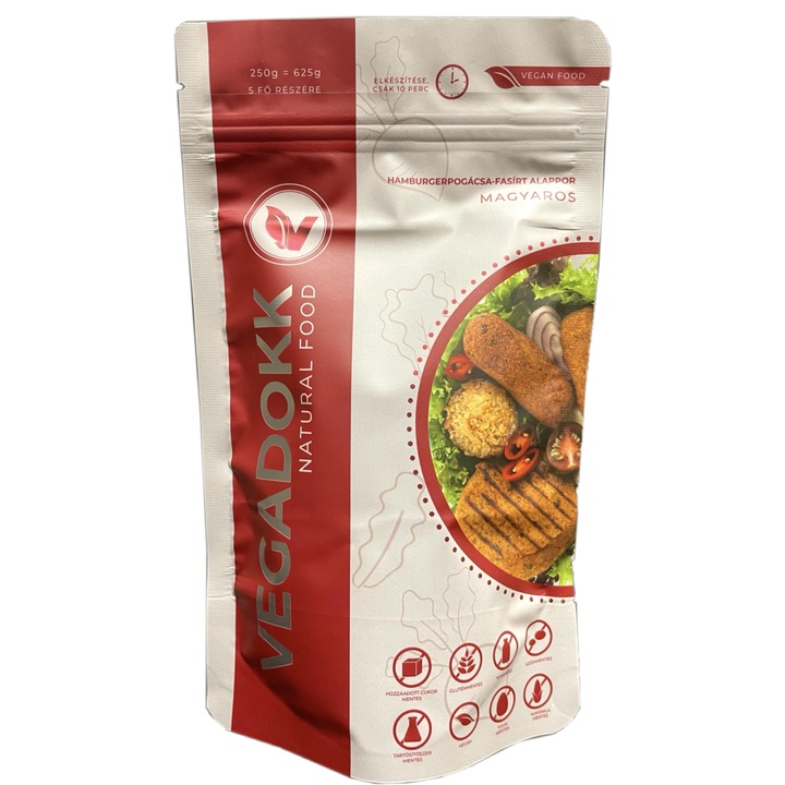 Pudra de baza pentru chiftele de hamburger unguresc Vegadokk, 250 g
