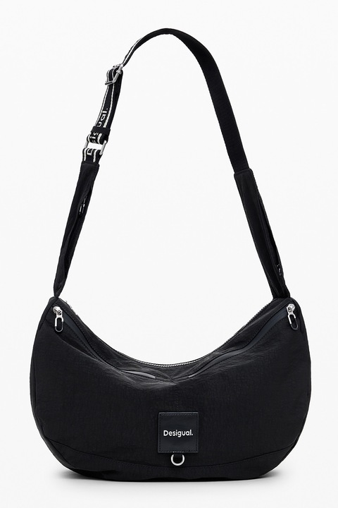 DESIGUAL, Geanta din piele ecologica cu bareta de umar, Negru