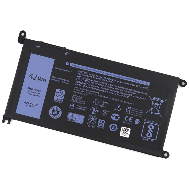 Kompatibilis akkumulátor Dell CYMGM OEM 42Wh, FC92N OEM 42Wh, FW8KR OEM 42Wh, WDX0R OEM 42Wh, Y3F7Y OEM 42Wh