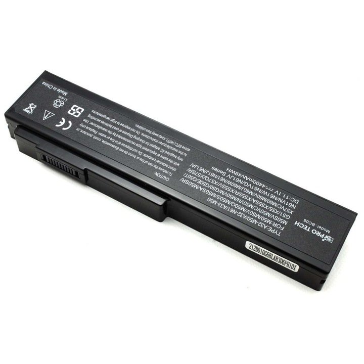 Baterie compatibila Asus M51Vr, M60, M60J, M60JV, M60Q, M60V, M60Vp, M60W, N43, N43J, N43JC, N43JE, N43JF, N43JG, N43JK, N43JL, N43JM, N43JN, N43JQ, N43JR