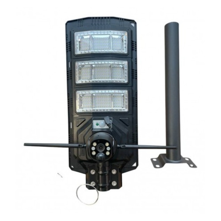 Reflector LED 3 in 1 Lylu, Panou solar, Camera Wi-Fi, Stand, 1200W, 5MP