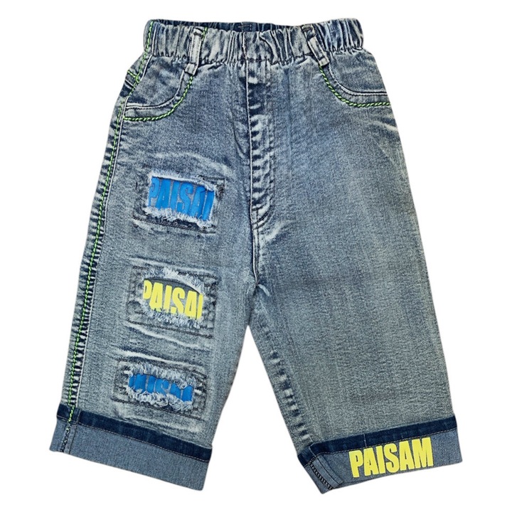 Gyerek farmernadrág fiúknak Chippo 408-1 F, rugalmas derékpánttal, 9–18 hónapos korig, 80–86 cm, világoskék