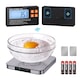 Cantar electronic de bucatarie Split fara fir, MOSMAOO®, Cu afisaj mare LCD, Portabil, 1 g Inalta Precizie, 33lb/15kg Cantar electronic de bucatarie, Functie TARA, De Precizie, Argintiu/Negru