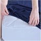 Cearsaf de pat cu elastic, Nature Mark, bumbac, Albastru inchis, 90 x 190 x 25 cm