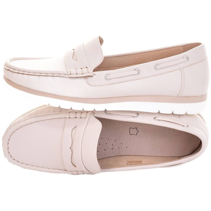 Дамски мокасини Martinus, бежови, екокожа, ежедневни, лятна колекция 2025, 38 EU