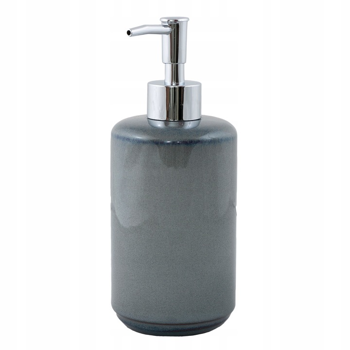 Dispenser ceramic, Skandi, 480ml, 19x7.5cm, albastru