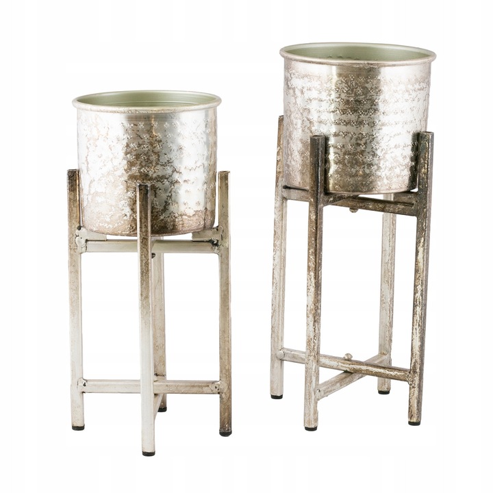 2 buc. GHIVECI DE FLORI PE SUPORT stil loft