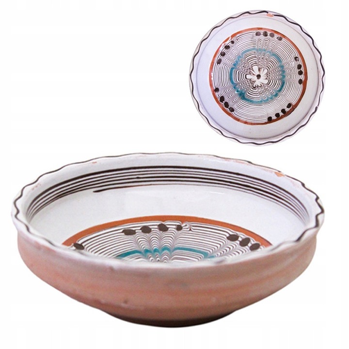 Bol ceramic, Skandi, 300ml, multicolor, 13x8cm, handmade