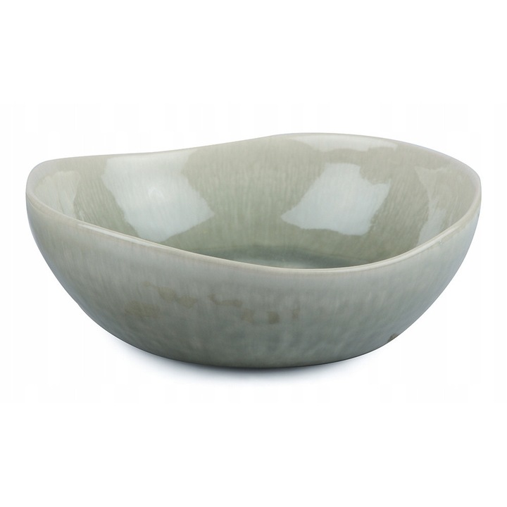 Bol HEDDA, Skandi, 18.5x6cm, ceramica, 500ml, verde deschis