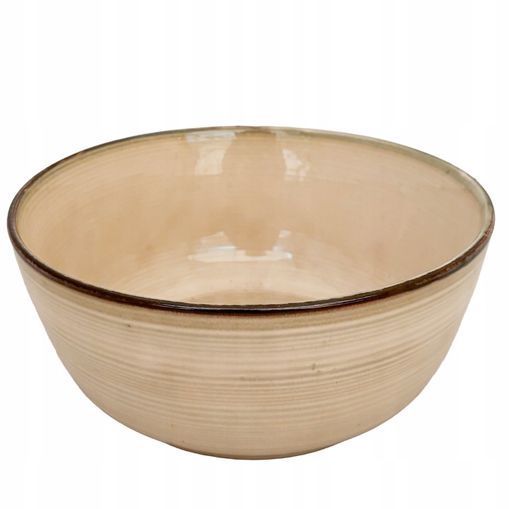Bol ceramic, Skandi, 21cm, bej, 1,5L