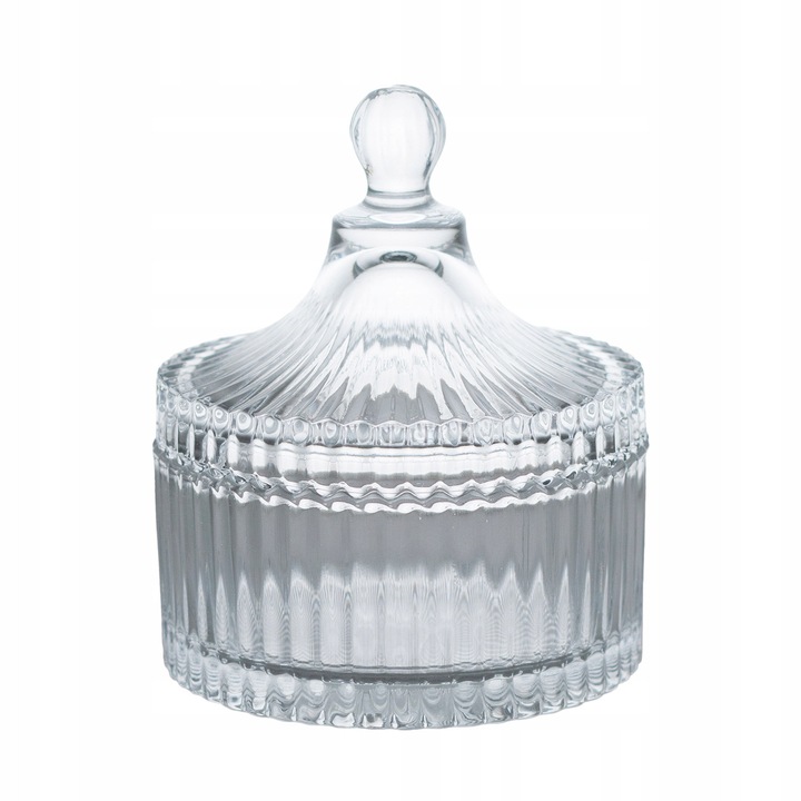 Bol pentru zahar Skandi retro sticla transparenta 10x12cm