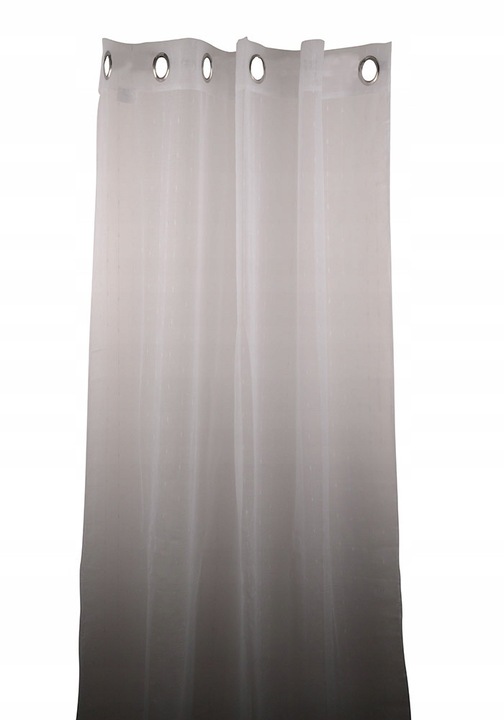 Set 2 perdele semi-transparenta, Skandi, alb, 240x140cm