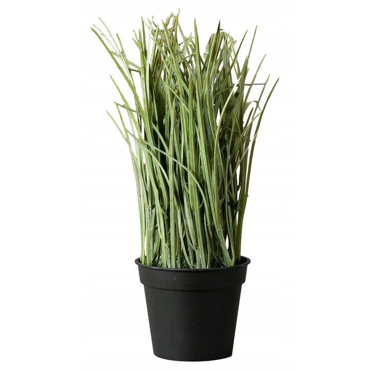 Plante artificiale, Skandi, iarba artificiala in ghiveci, 38x10cm, 0.25kg