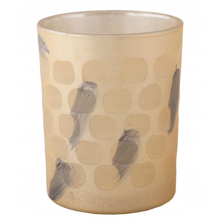 Suport lumanari, Skandi, tealight, 10x12.5cm, bej