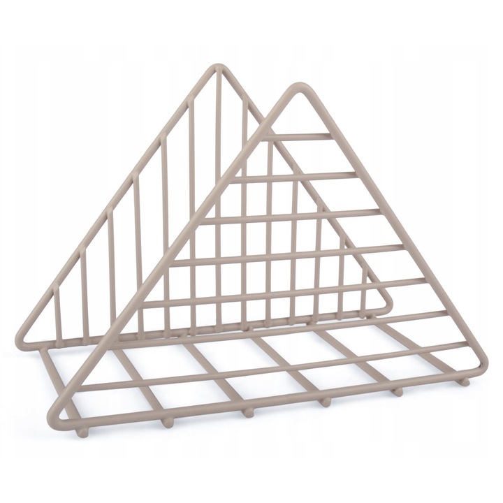 Поставка за салфетки, Skandi, Ella, метална, сива, 14.3x7x8.5см