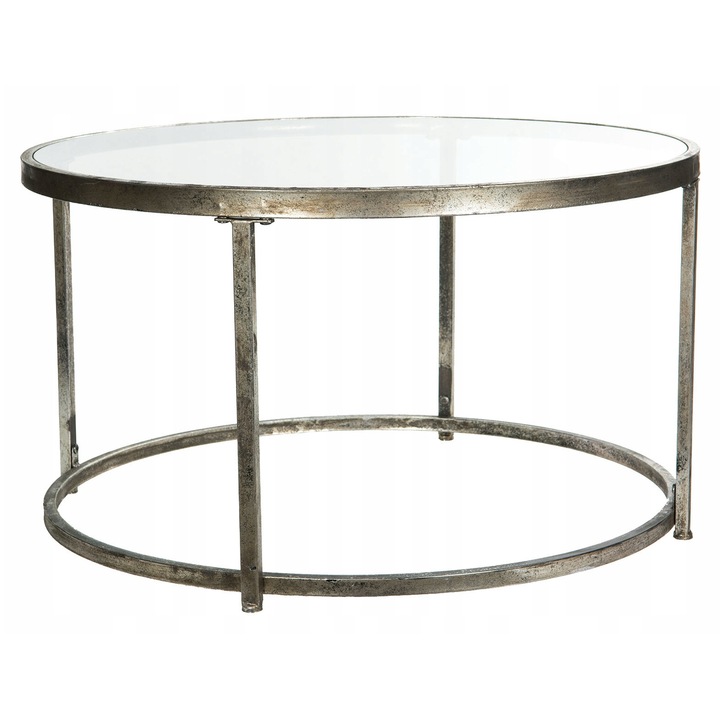 Mese, Clara, metal, 80cmx44cm, argintiu