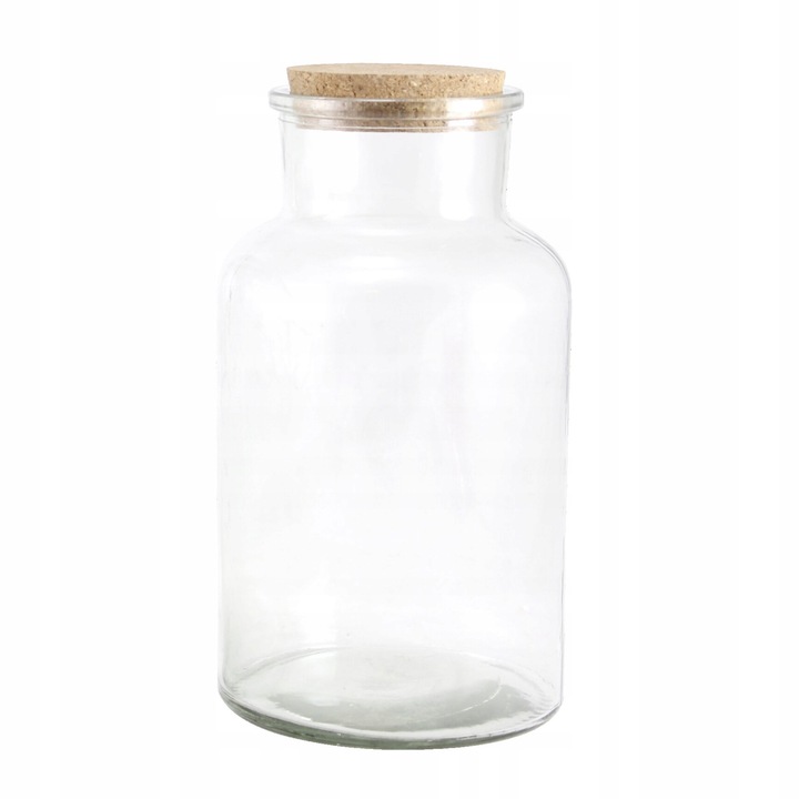 Borcanas din sticla Skandi, multifunctional, transparent, 14x26cm