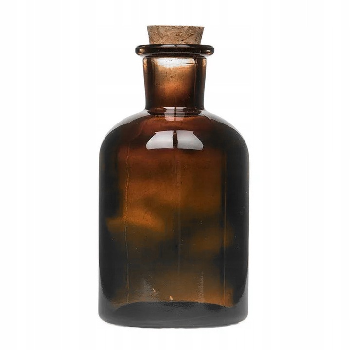 Бутилка със запушалка Skandi 150 мл кехлибарен цвят 11x5.5 см