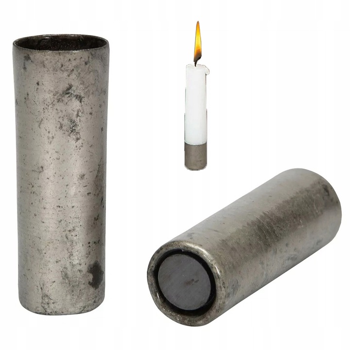 Suport lumanari, Skandi, metalic, argintiu, 2x7cm, set 1 buc.